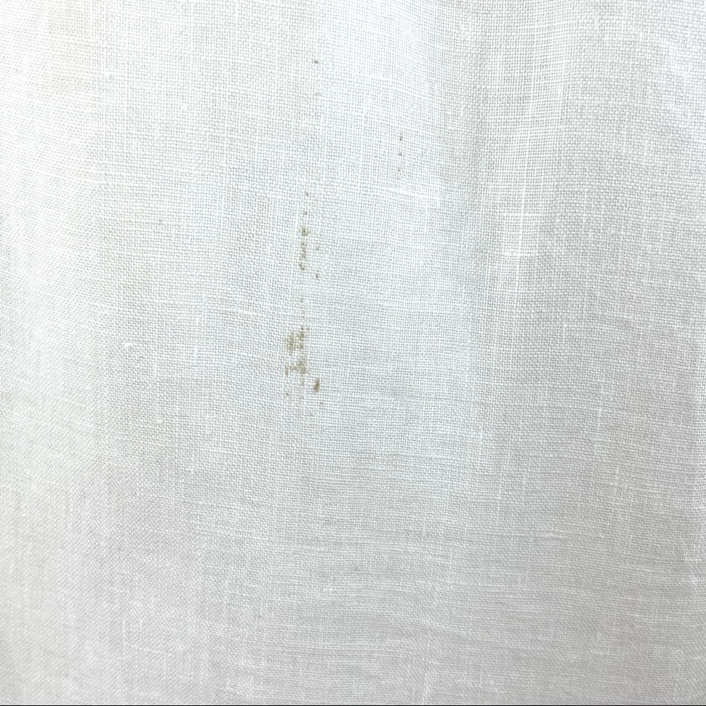Charter Club White 100% Linen Wide Leg Full Length Drawstring Pants Sz 1X - Picture 12 of 12